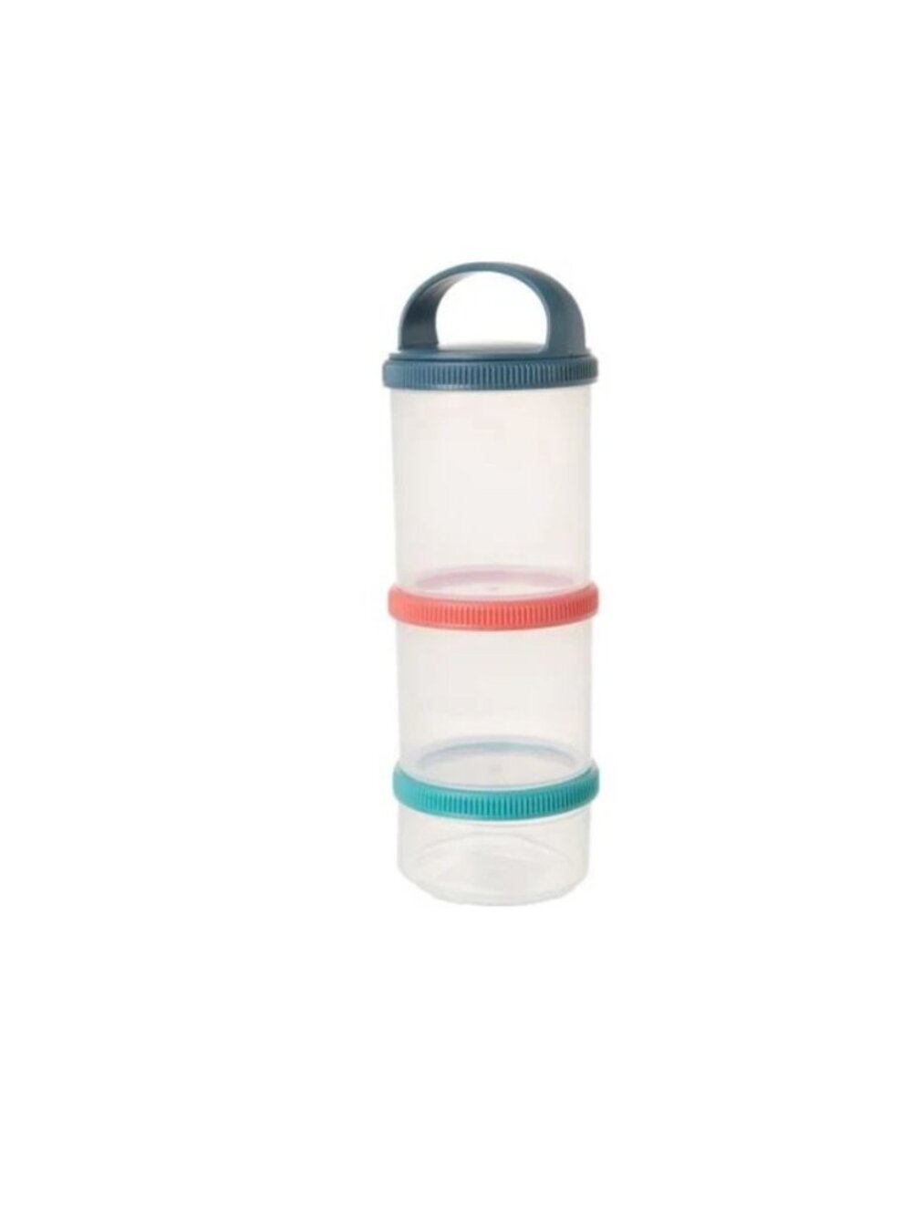 Russbe Triple Snack Stack 3 Food Containers With Lids & Handle
